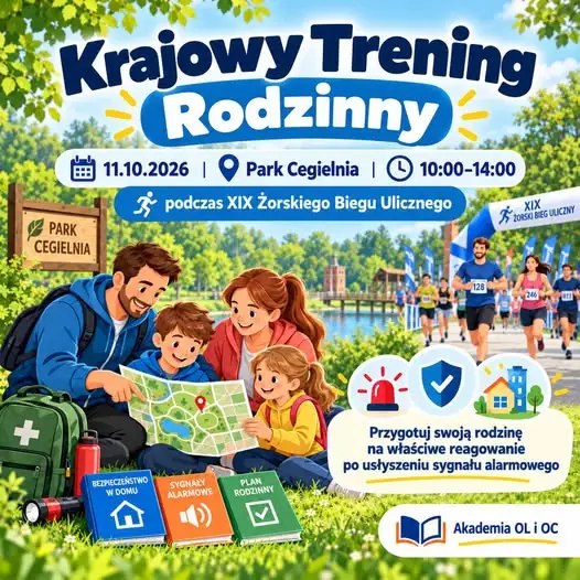 Żory: Krajowy Trening Rodzinny w Parku Cegielnia – bezpieczeństwo dla całej rodziny