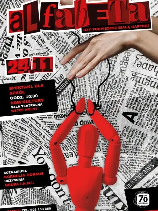 Spektakl „Alfa-Beta…” w Domu Kultury – zaproszenie dla szkół