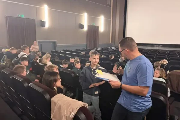 Trzecioklasiści z Żor odkrywali śląskie legendy w kinie