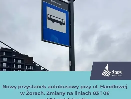Żory: nowy przystanek BKM „Żory Handlowa” już od 24 października