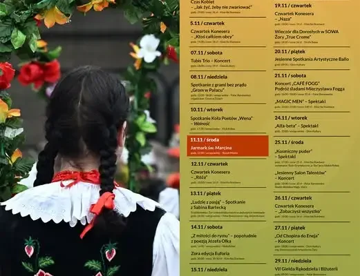 Jarmark św. Marcina wróci na żorski Rynek. Listopad pełen kultury w MOK Żory