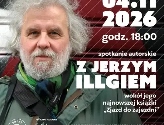 Spotkanie z Jerzym Illgiem w bibliotece w Żorach – zaproszenie