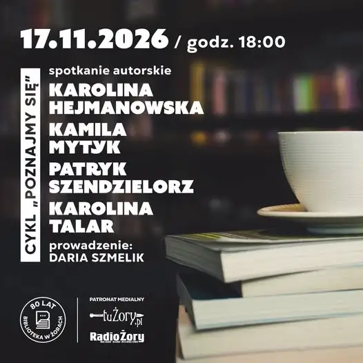 Spotkanie z pisarzami w bibliotece w Żorach – 17 listopada